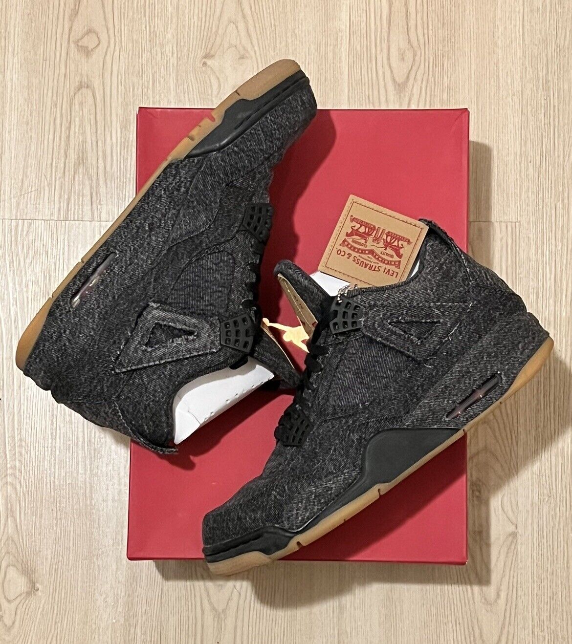 Size 10.5 - Nike Air Jordan 4 Retro Levi’s NRG Bl… - image 3