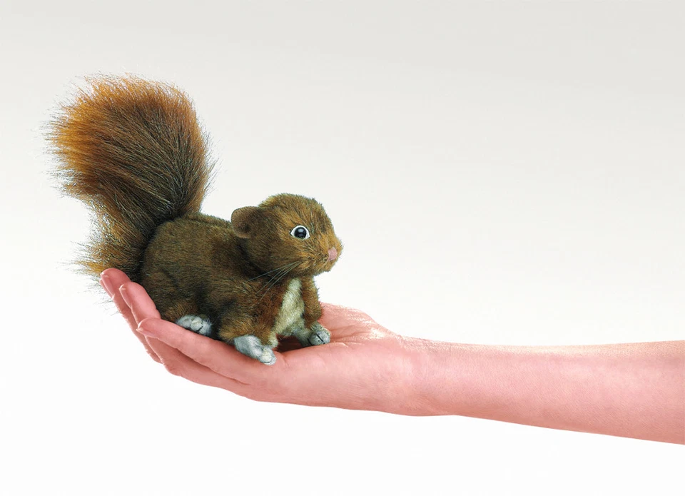 Fingerpuppe EICHHÖRNCHEN Folkmanis Fingerpüppchen Stofftier Spielpuppe Stoff NEU