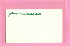 James Cool Papa Bell Autograph 3 x 5 Index Card HOF OV137
