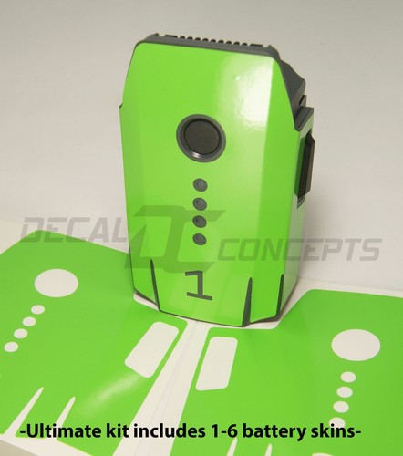 DJI Mavic Lime Green Ultimate Graphic Wrap kit -Underside Decal Skin Sticker - Picture 3 of 4
