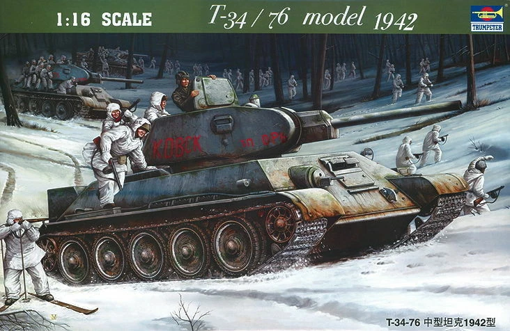 Trumpeter 00905 - 1:16 T-34/76 Soviet Réservoir (1942) - Neuf - Photo 1/1