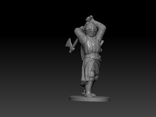 ⭐️Caballero con hacha Soldados resina 3D sin pintar. Figura de acción 54 mm 1/32 ⭐️ - Imagen 5 de 10