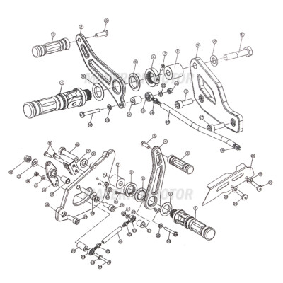 Forward Controls Peg Kit For Kawasaki Vulcan VN 900 VN900C VN900D