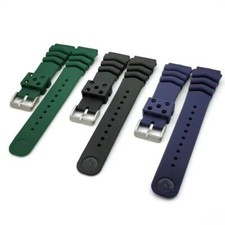 18mm 20mm 22mm For Rubber Seiko Diver Vent Watch Band Strap SKX007 6309 Z22