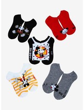 Disney Mickey Mouse Classic Expressions No-Show Socks - 5 Pairs