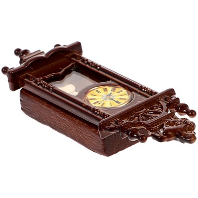  Mini Toy Roman Clock Anhänger Dekorative Miniuhr Miniatur-Wanduhrmodell Baby