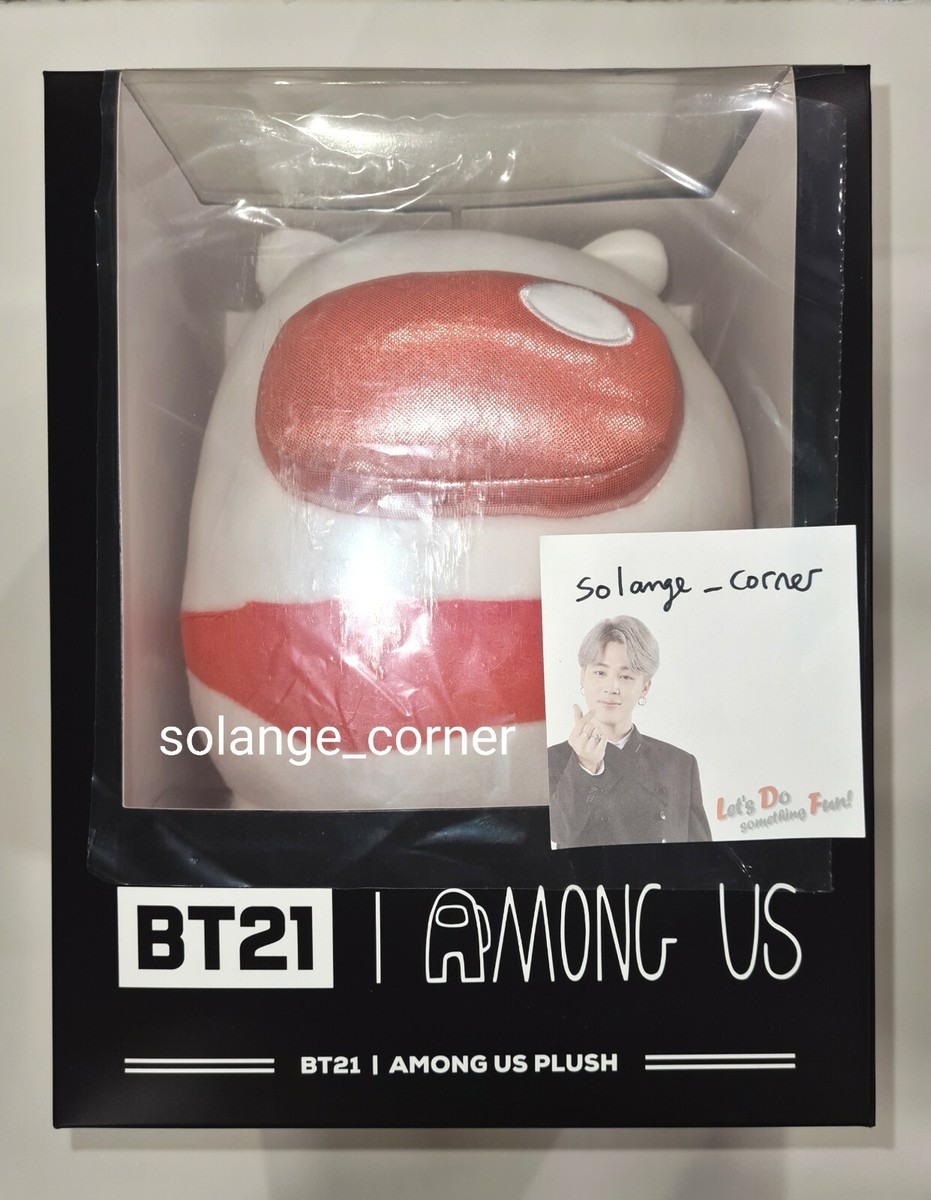 SEALED &On Hand) BTS JIN BT21 x Among Us Official RJ Standing Doll