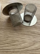 2 Pieces Bathroom Sink Drain Strainer Hair Catcher, Stainless Steel NEW