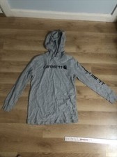 CARHARTT Long sleeve pullover M 10-12 shirt hoodie unisex Youth