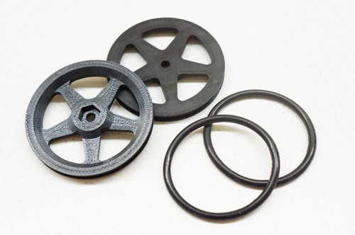 Rueda de carreras de arrastre frontal delgada de 2" AJCMods Skineez para Losi 1/16 1970 Chevelle Mini - Imagen 11 de 11