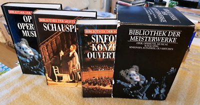 3 Bücherbox  im Schuber ... Bibliothek der Meisterwerke Oper Sinfonie Schauspiel