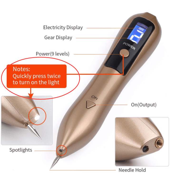 Fibroblast Plasma Pen M0le Warts Tattoo Freckle Removal Sweep Dark Spot Skin Tag