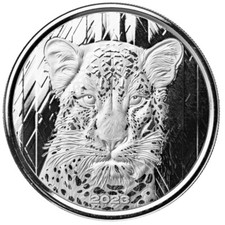 2023 - 1 oz GHANA AFRICAN LEOPARD .999 FINE Silver ART Coin (BU) - IN STOCK!! 84.95 per troy oz