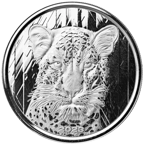 2023 - 1 oz GHANA AFRICAN LEOPARD .999 FINE Silver ART Coin (BU) - BACKORDER