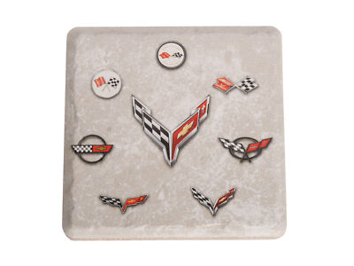 Corvette 7 Generations Stone Tile Coaster Light | eBay