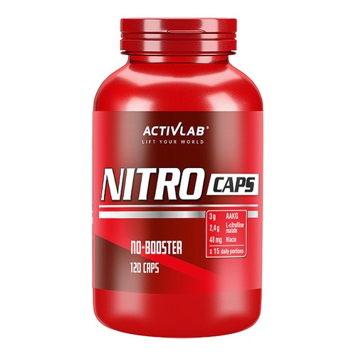 NITRO CAPS 120 Capsules Nitric Oxide Booster Citrulline Malate L-Arginine Niacin - 第 1/4 張圖片