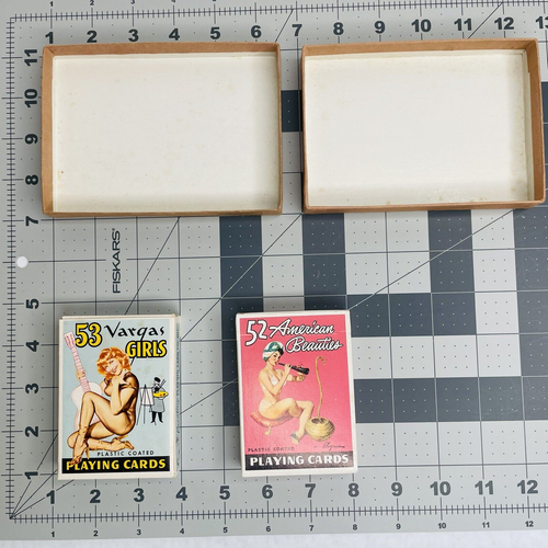 VTG Gil Elvgren American Beauties Alberto Vargas Girls Playing Cards Pin-Up EUC - Picture 24 of 24