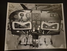 1962 Cessna 185 Cockpit Panel 8x10 Black And White Photo Will Be Professionally