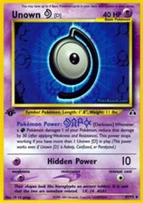 1x Unown [D] - 47/75 - Uncommon - 1st Edition Moderately Played Pokemon G2 - Neo on eBay