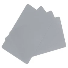 40 Pack Blank PVC Cards 30mil ID Cards for ID Badge Printer, Gray