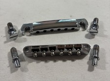 2005 Epiphone Les Paul Special Tune-O-Matic Bridge Stopbar Tailpiece Chrome  HW