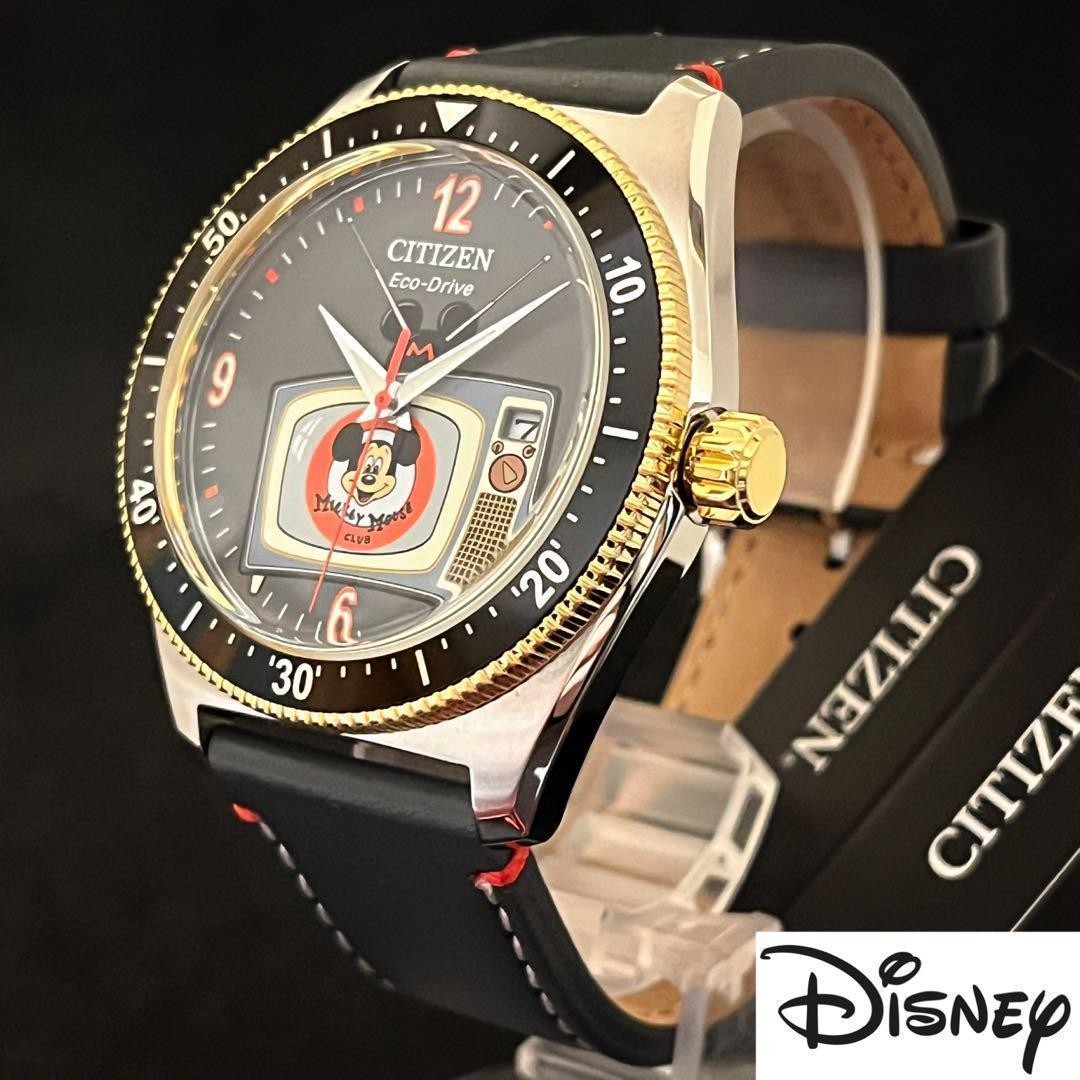 CITIZEN Disney Mickey Eco-Drive Unisex Watch Gray 42mm 100M Pin Box Refurb image 3