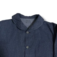 Vintage Buzz Rickson's USN Denim Coverall L Navy Shawl Collar Blue Cotton Size L