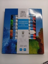Winsor  Newton Watercolour Set 24 colors x 10 ml size 112095003 Import