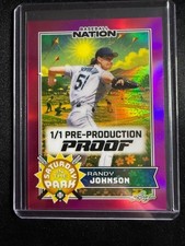 Randy Johnson 2025 Leaf Baseball Nation 1/1 Pre Production Proof