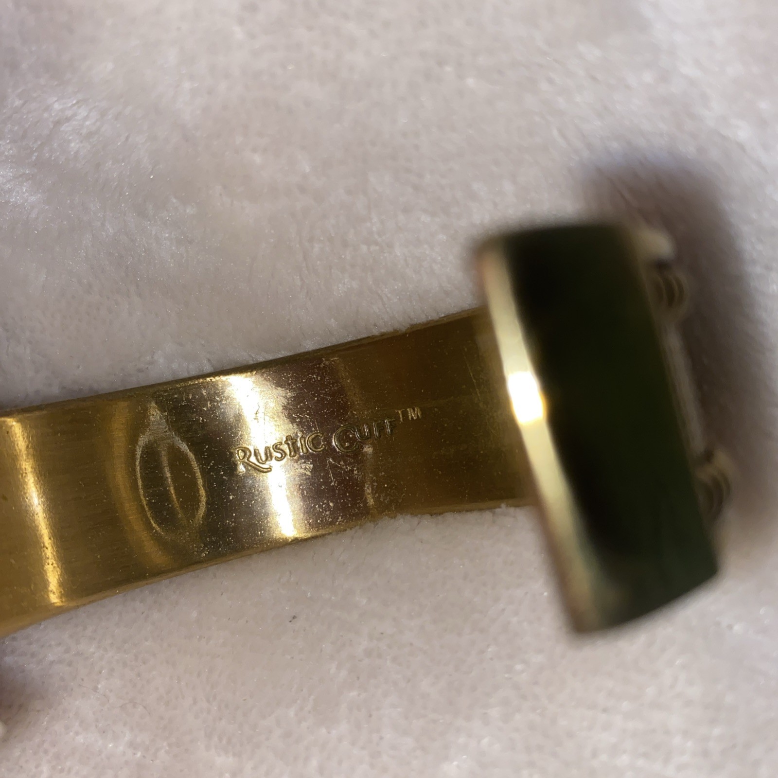 Rustic Cuff Gold Bangle Bracelet, Limited Edition… - image 4