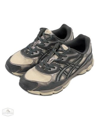 asics 1201A789 Men's Sneakers Size 26cm Beige/Grey