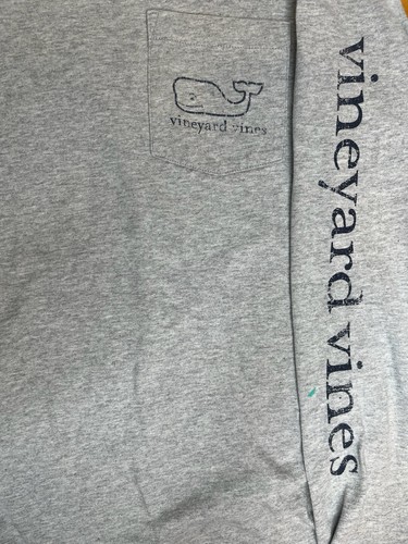 Men's vineyard vines by Shep & Ian L/S T-Shirt Extra Small XS - Gray - Cotton - Picture 4 of 6