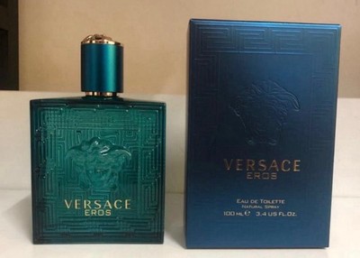 Versace Eros Eau de Toilette Spray 100ml 3.4oz Regular Size Fragrance