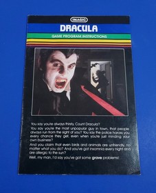 iMagic DRACULA Intellivision CIB Vintage Video Game Manual Overlays Complete
