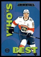 2023-24 Upper Deck Credentials Who's Best? Matthew Tkachuk Florida Panthers