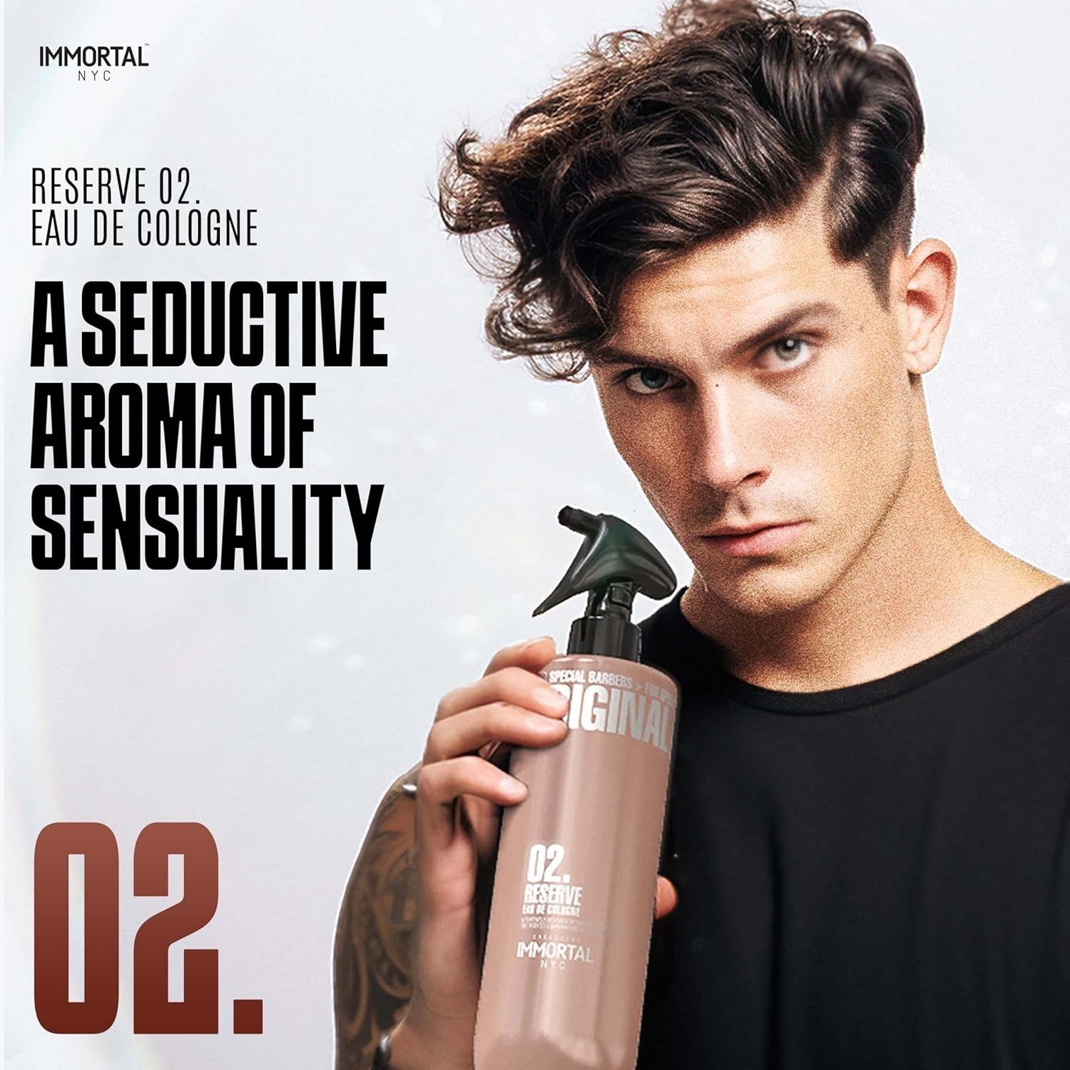 Immortal NYC Reserve Eau De Cologne 16.9 oz #2 Brown