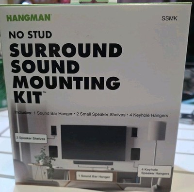 Hangman No Stud Fixed Indoor Wall Speaker mount Fits (Hardware Included)