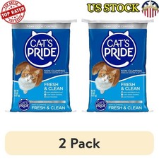 Scented Non-Clumping Cat Litter 20lb Bag 2 Pack Odor Control Low Tracking New 1.16 per pound