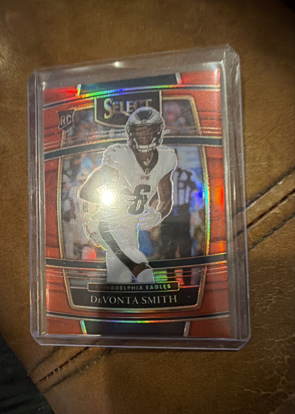 2021 Panini Select - Concourse Devonta Smith #49 Red Prizm /99 (RC)