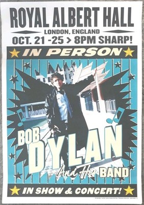 Bob Dylan: Royal Albert Hall, London, UK 2015: Offizielles Poster, Konzertplakat