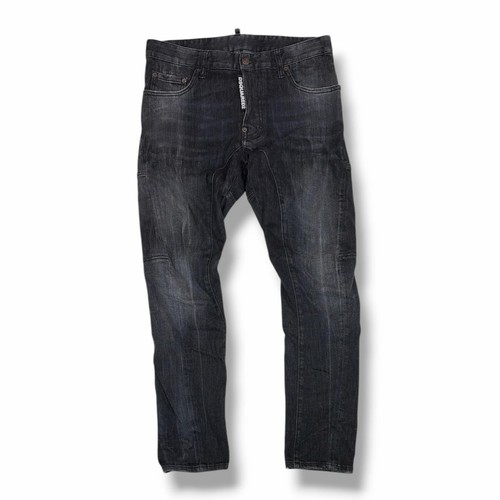 Dsquared2, DSQUARED2 Vintage-processed stretch biker denim pants Skinny denim pants S71...