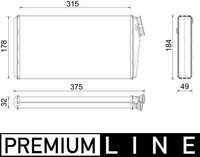 Mahle AH295000P WäRmetauscher, Innenraumheizung