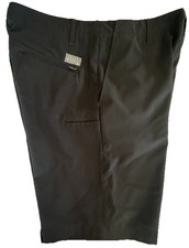 VOLCOM SURF TURF 4 WAY STRETCH 33W Black Hybrid Board Shorts 9.5  Inseam