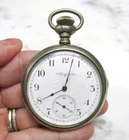 Antique 1904 Elgin Pocket Watch w/ Nickel Case; 50mm ~ 7Jewels ~ 7-C538