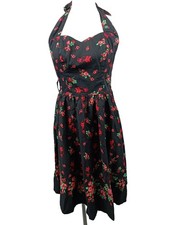 HELL BUNNY Cocktailkleid Damen Kleid Gr. DE 36 schwarz Casual-Look