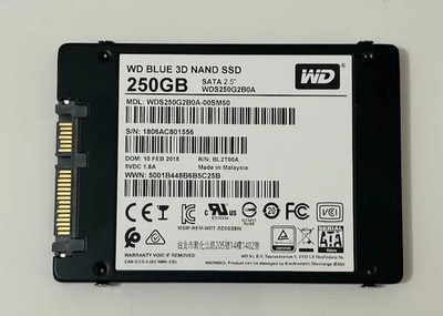 Western Digital 2.5-7mm WD BLUE 3D NAND 250GB SATA III 6Gbps SSD WDS250G2BOA