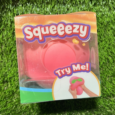 Squeeezy Pink Squishy Tactile Squeeze Toy - Stretch, Poke, Squish