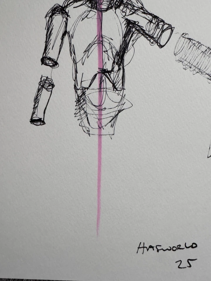 HASWORLD ORIGINAL FIGURE ABSTRACT EXPRESSIONISM PORTRAIT POP Designer ART - Image 2 of 4