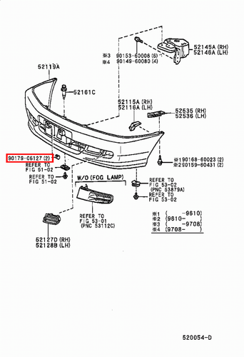 Genuine Hilux TGN121 TGN110 TGN10 RZN193 RZN174 RZN173 RZN169 RZN168 U Nut - Picture 5 of 20