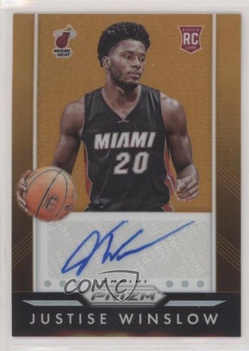 Justise Winslow [Orange Prizm] #JWI 2015 Panini Prizm Autographs card